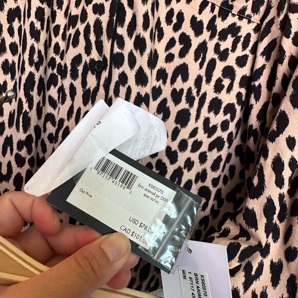 NWT Kate Spade Leopard Print PJ set Super soft - Picture 6 of 8